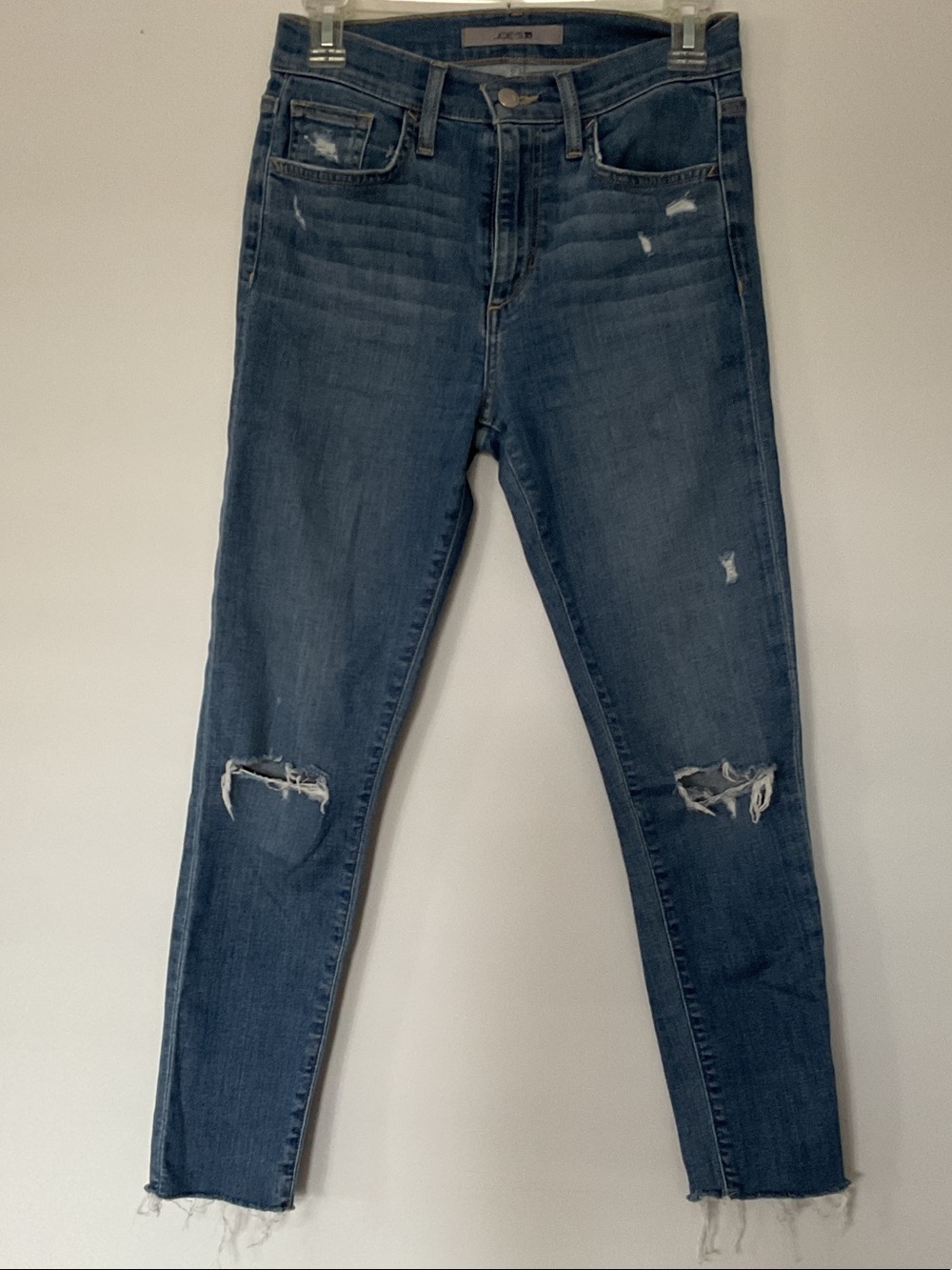 Joe's Jeans Skinny Ripped Dark Blue Denim